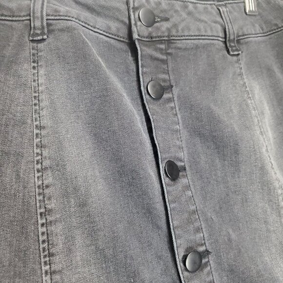 ALTAR'D STATE Womens Denim Skirt SZ M‎ Button Front Hendrix short mini boho 90's - Picture 3 of 4